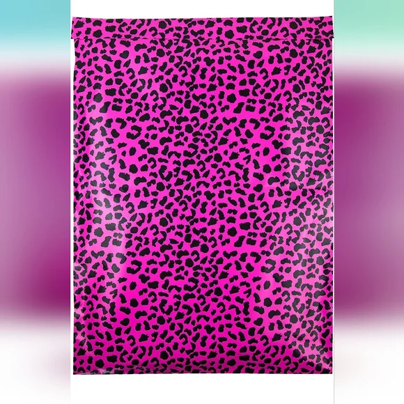 8 XL 16x22 " XXL Poly Mailers Hot Pink Cheetah - Picture 6 of 8